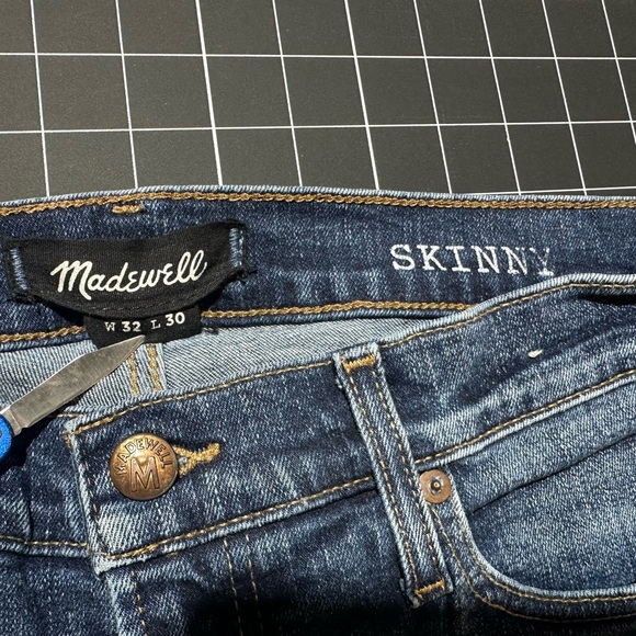 Madewell Blue Denim Skinny Jeans - Picture 5 of 6